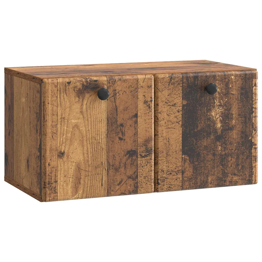 Meuble TV mural 59,5 x 31 x 30 cm Bois ancien Bois d'ingénierie - 2