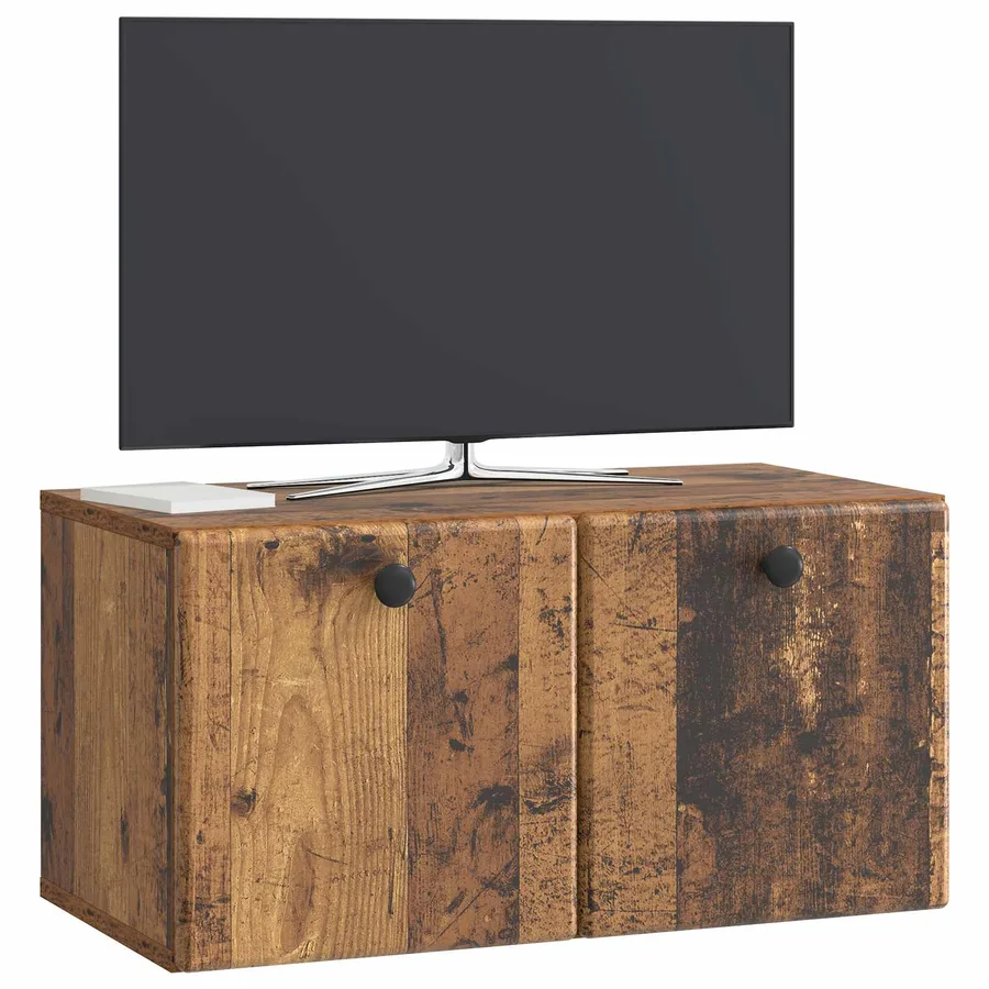 Meuble TV mural 59,5 x 31 x 30 cm Bois ancien Bois d'ingénierie - 3