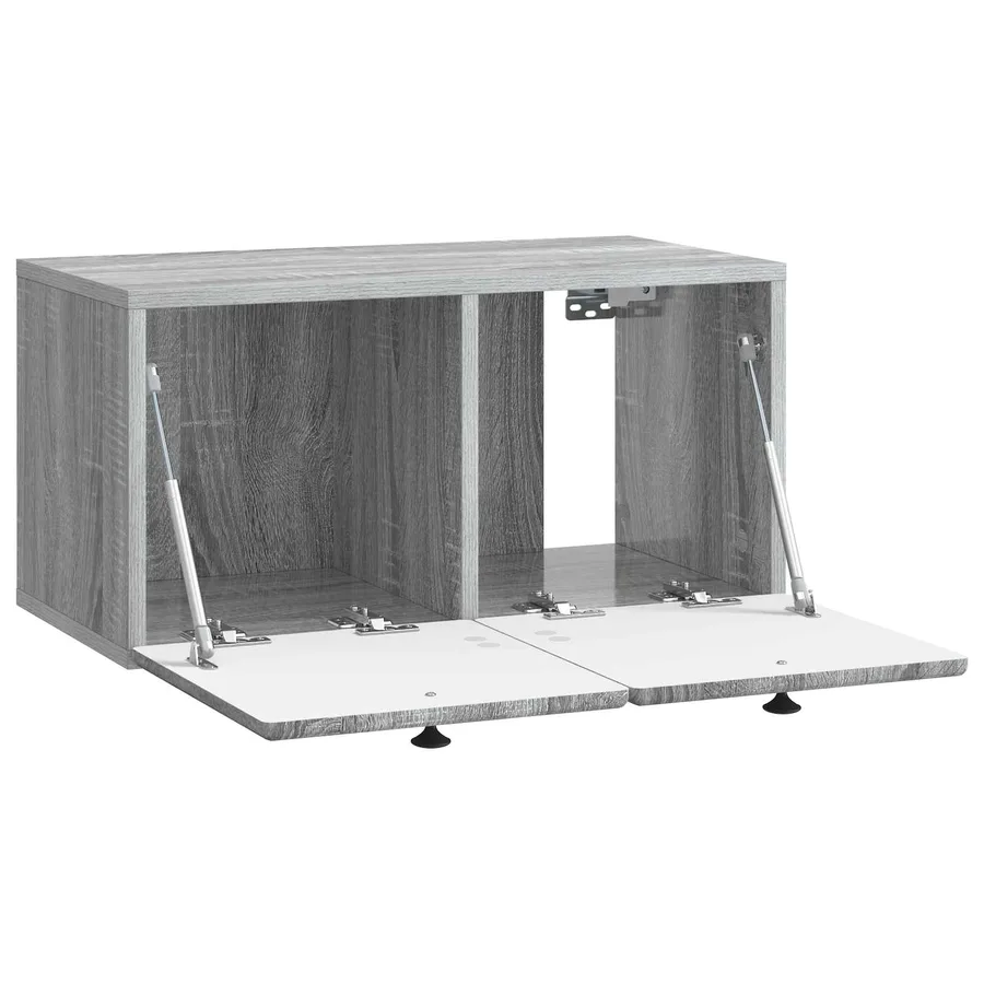 Meuble TV mural 59,5 x 31 x 30 cm Sonoma gris Bois d'ingénierie - 5