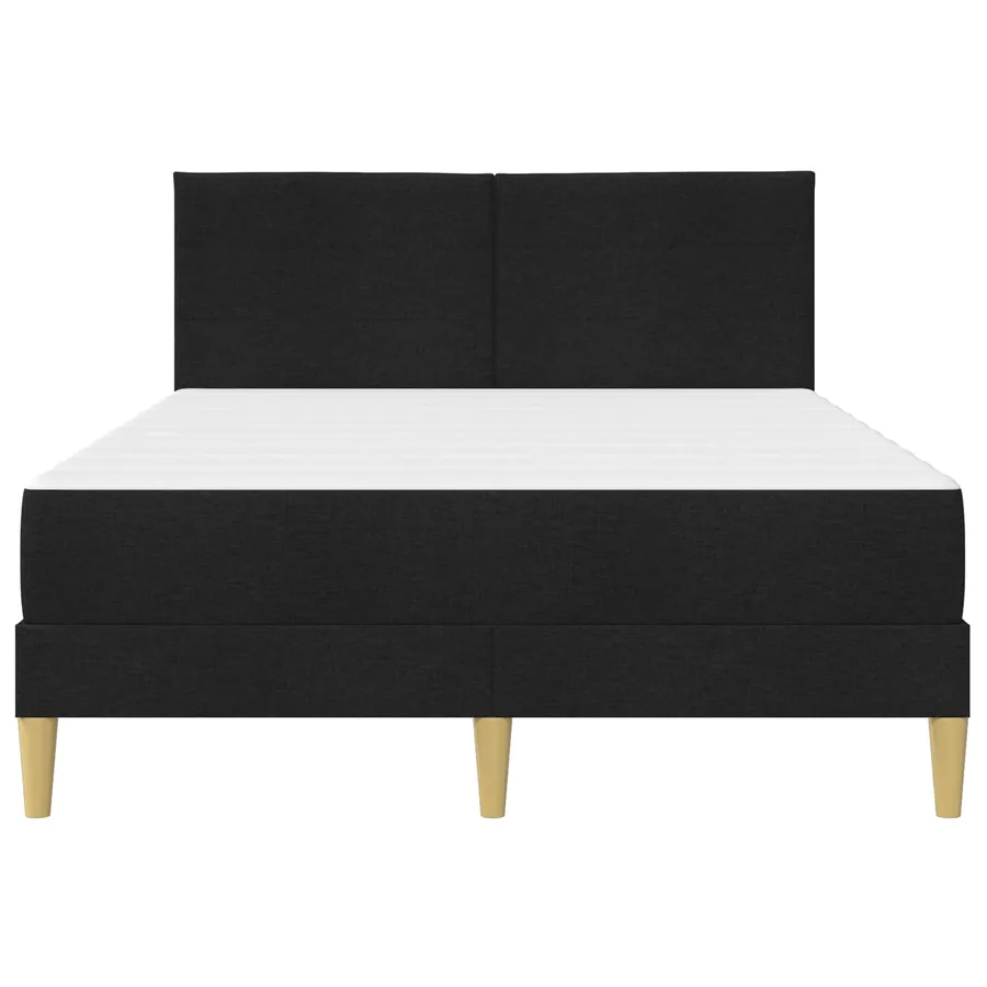 Cadre de lit Noir 140 x 200 cm Polyester - 6