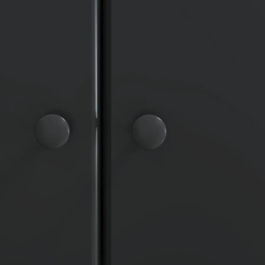 Buffet Noir 66 x 34,5 x 90 cm Bois d'ingénierie - 10