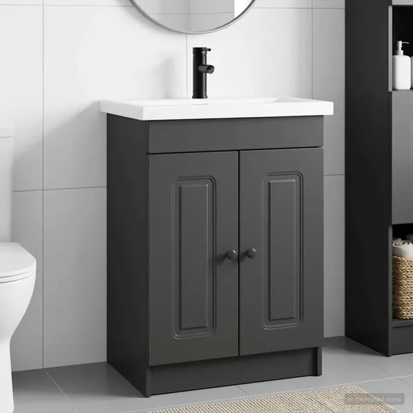 Ensemble de mobilier de salle de bain Noir 78,5 x 37,5 x 81 cm