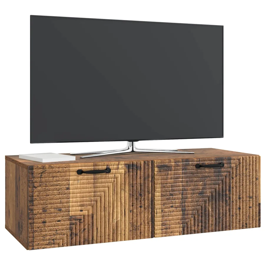 Meuble TV mural Bois ancien 98 x 41 x 30 cm Bois d'ingénierie - 3