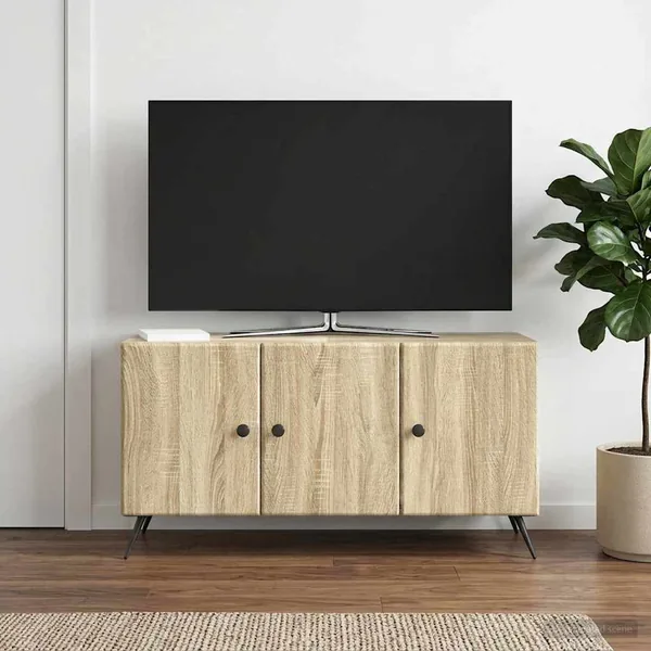 Meuble TV Chêne Sonoma 99 x 34,5 x 50 cm Bois d'ingénierie