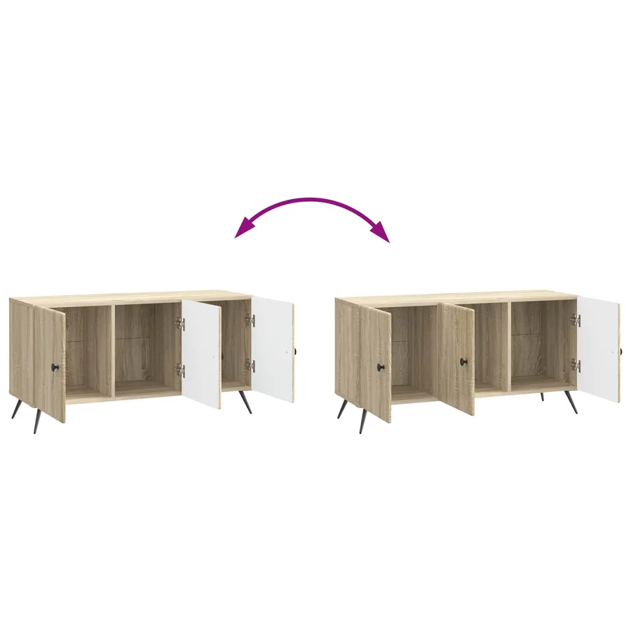 Meuble TV Chêne Sonoma 99 x 34,5 x 50 cm Bois d'ingénierie - 11