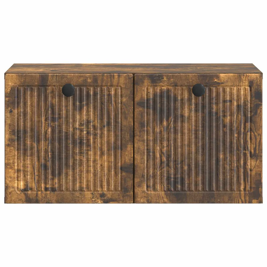 Meuble TV mural Chêne fumé 59,5 x 31 x 30 cm Bois d'ingénierie - 6