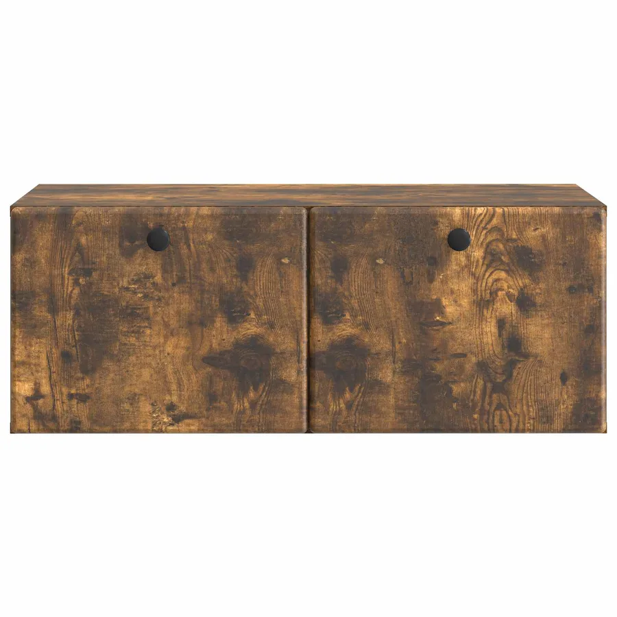 Meuble TV mural 78,5 x 41 x 30 cm Chêne fumé Bois d'ingénierie - 6