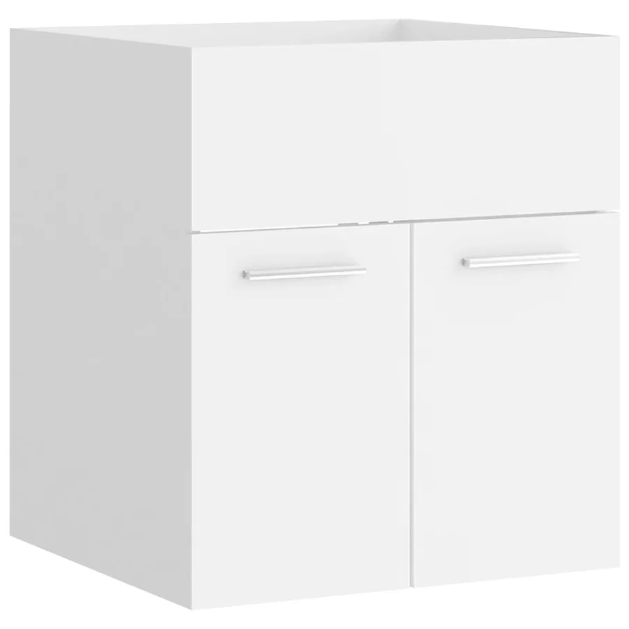 Ensemble de meubles de salle de bain Blanc Aggloméré - 10