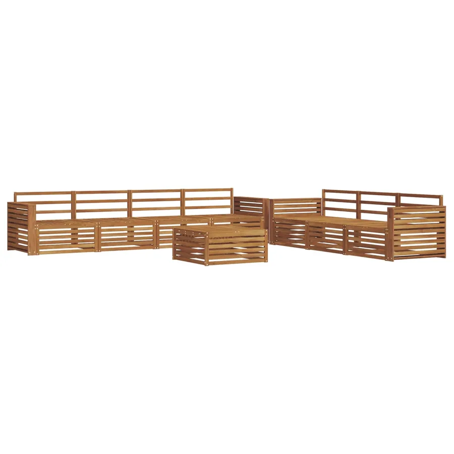 Ensemble de canapés d'extérieur 8 pcs Naturel - 2