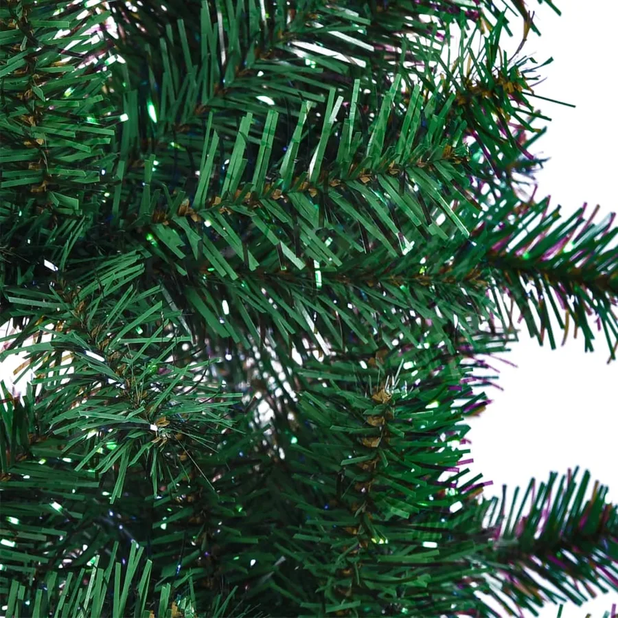 Sapin de Noël artificiel pointes iridescentes Vert 240 cm PVC - 5
