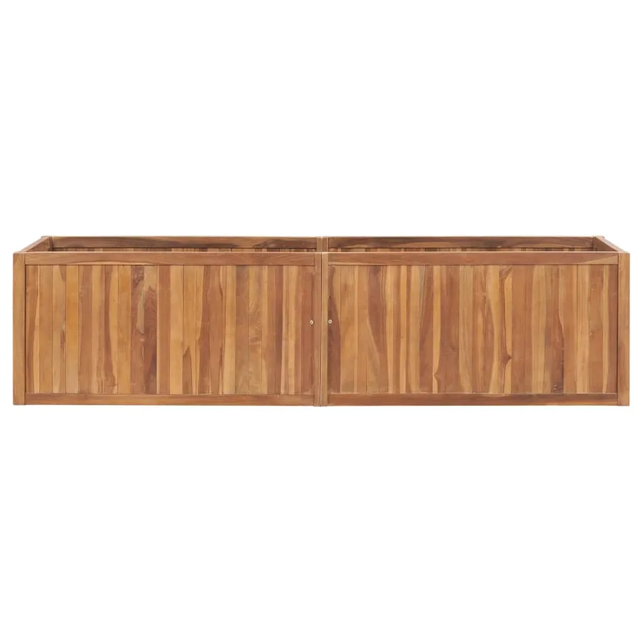 Lit surélevé de jardin 200x50x50 cm Bois de teck solide - 2