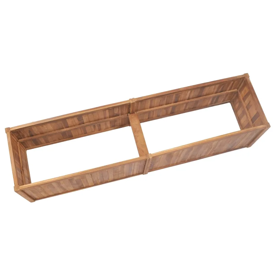 Lit surélevé de jardin 200x50x50 cm Bois de teck solide - 3