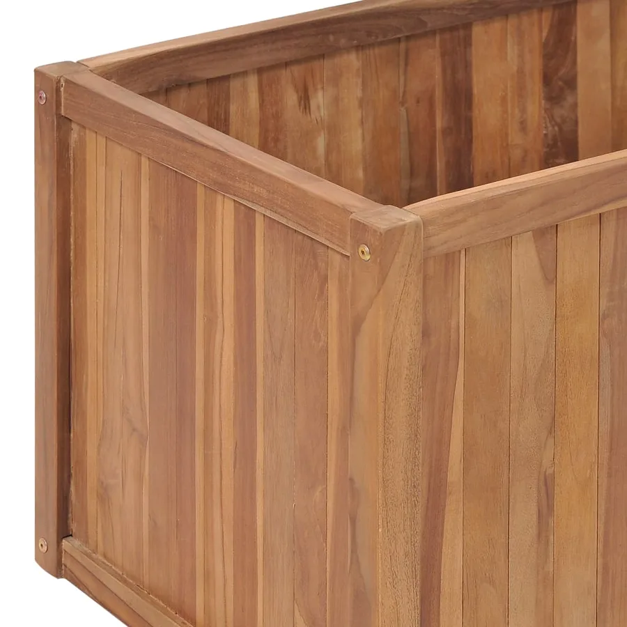 Lit surélevé de jardin 200x50x50 cm Bois de teck solide - 5