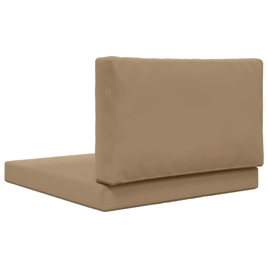 Coussin de canapé d'extérieur 2 pcs Taupe Polyester - 7