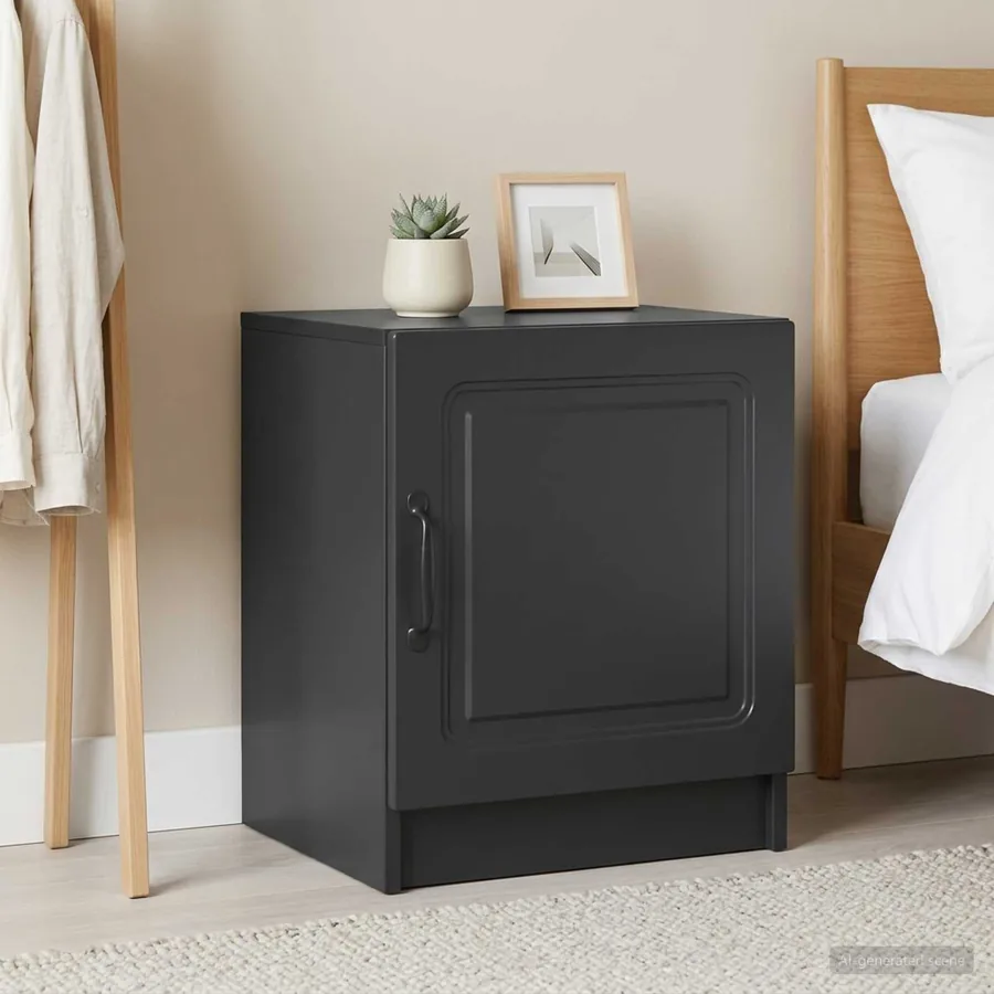 Cabinet de chevet 2 pcs Noir 43 x 34,5 x 47 cm