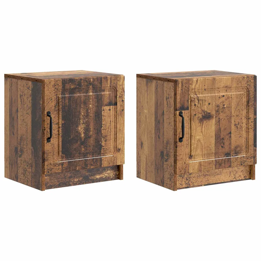 Cabinet de chevet 2 pcs Bois ancien 43 x 34,5 x 47 cm - 2