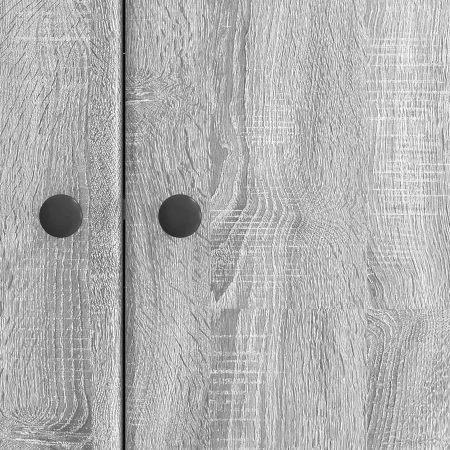 Buffet Sonoma gris 89 x 34,5 x 80 cm Bois d'ingénierie - 10