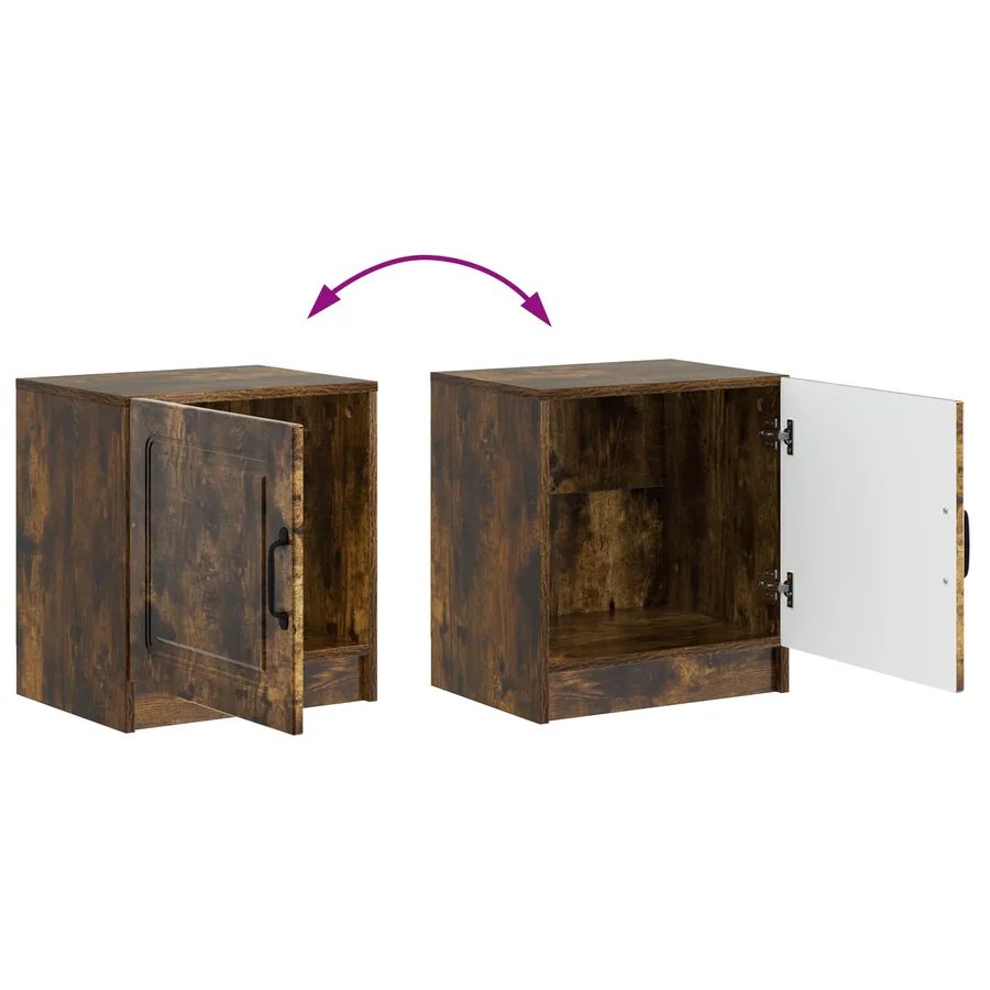 Cabinet de chevet 2 pcs Chêne fumé 43 x 34,5 x 47 cm - 12