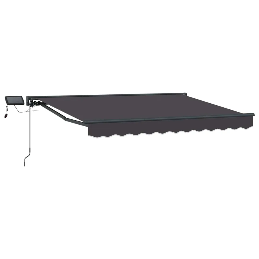 Cadre de store manuel avec LEDs Anthracite 3,5 x 2 m - 2