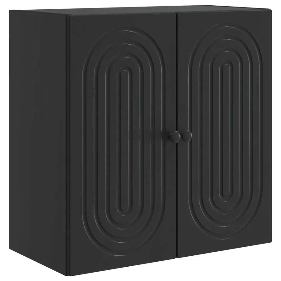Armoire Murale Noir 59 x 31 x 60 cm Bois d'ingénierie - 2