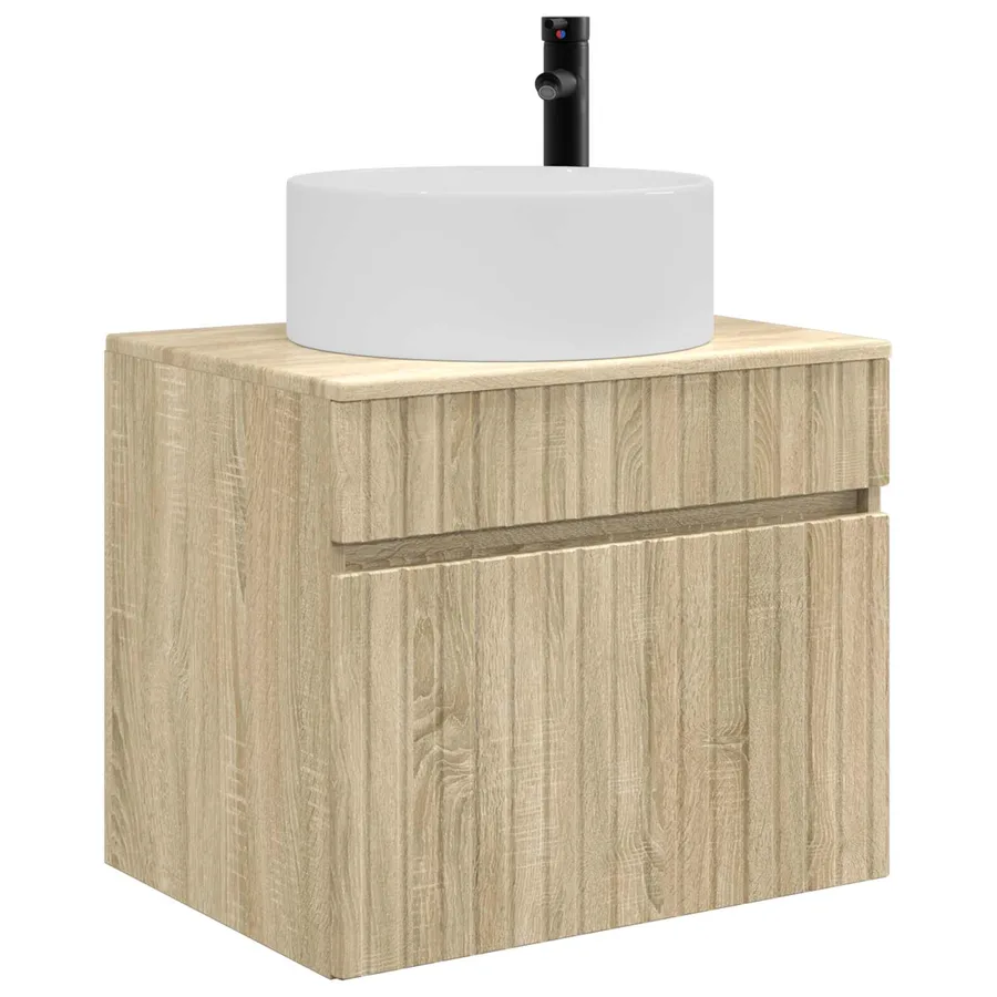 Cabinet de Salle de Bain Mural Chêne Sonoma 59 x 44,5 x 50 cm - 3