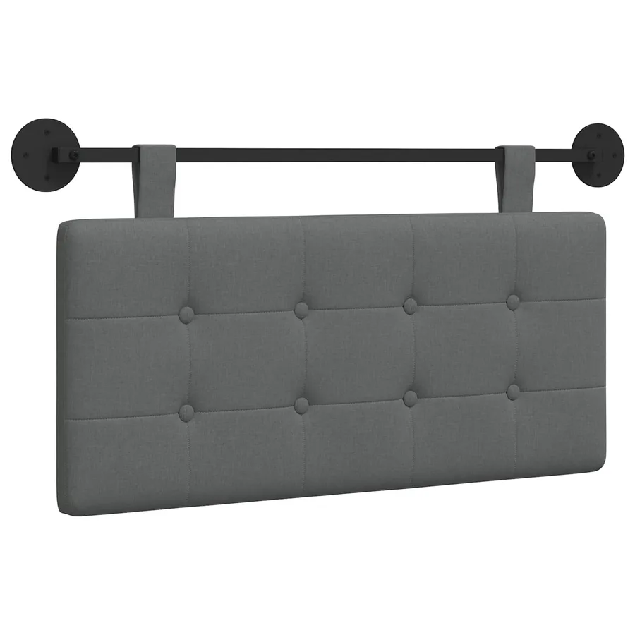 Tête de lit suspendue Gris foncé tissu - 2