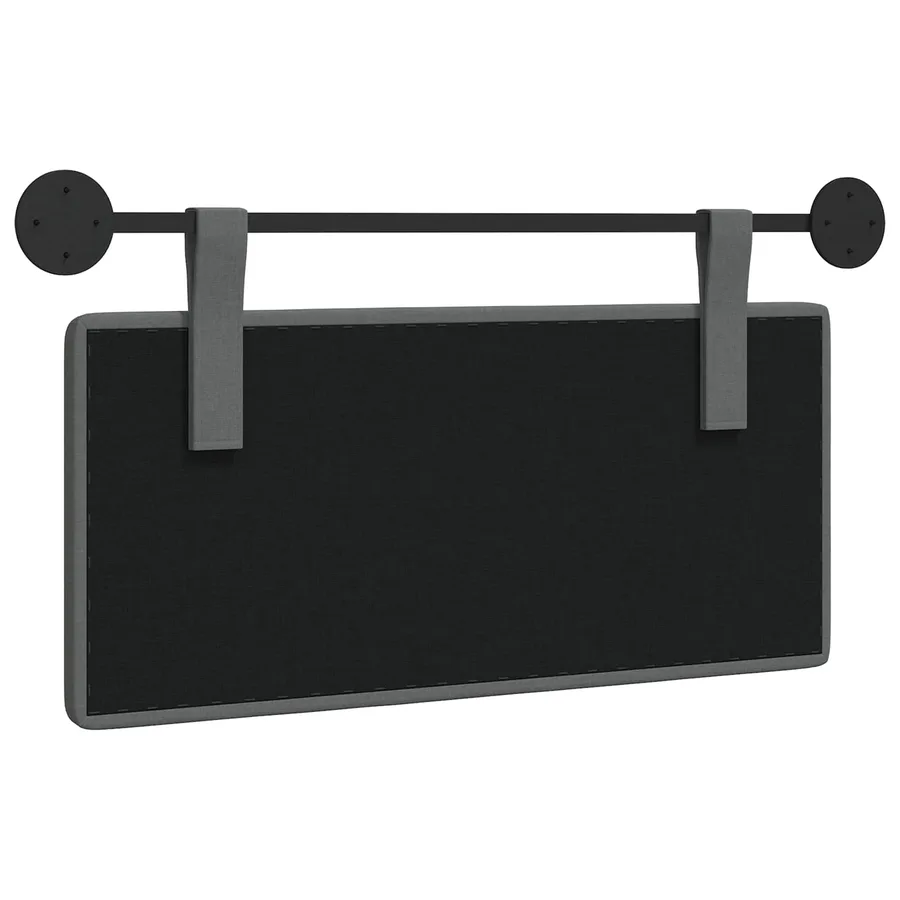Tête de lit suspendue Gris foncé tissu - 7