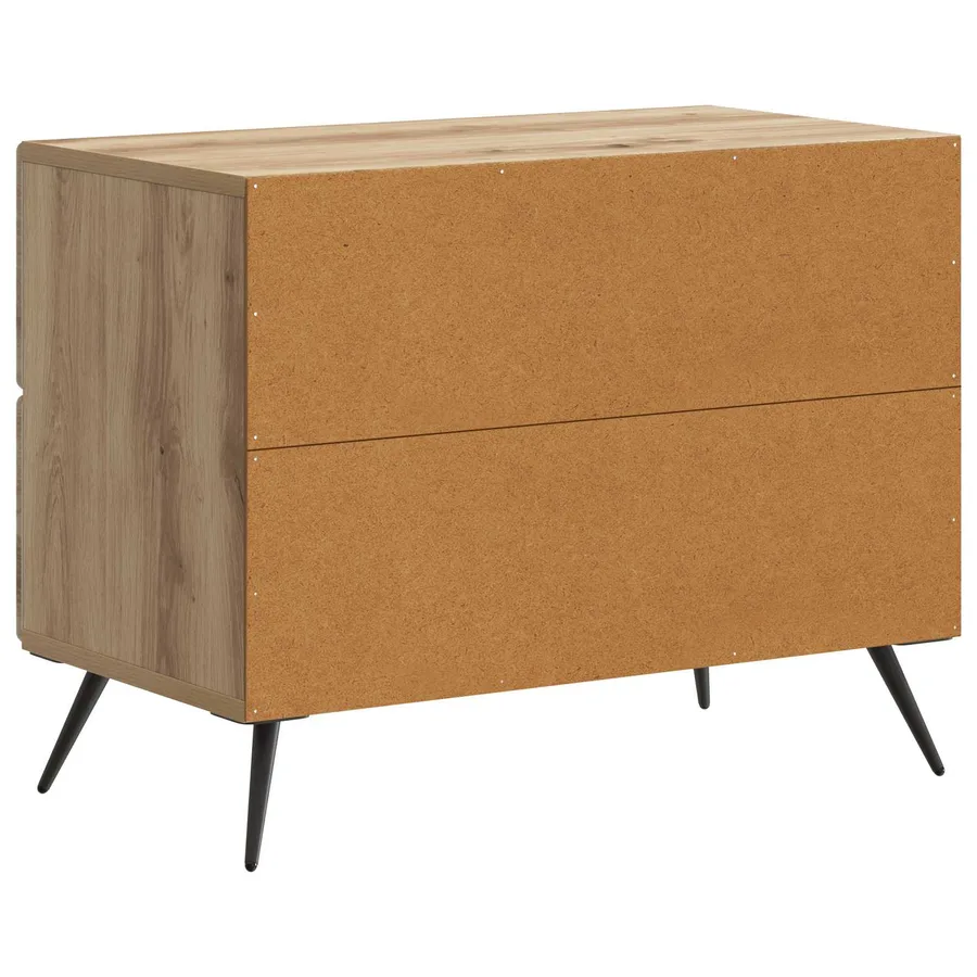 Cabinet de chevet Chêne artisanal 62 x 34,5 x 47,5 cm - 7