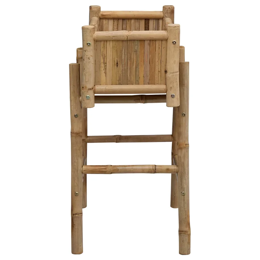 Jardinière avec support Naturel 50 x 38 x 74 cm Bambou - 5