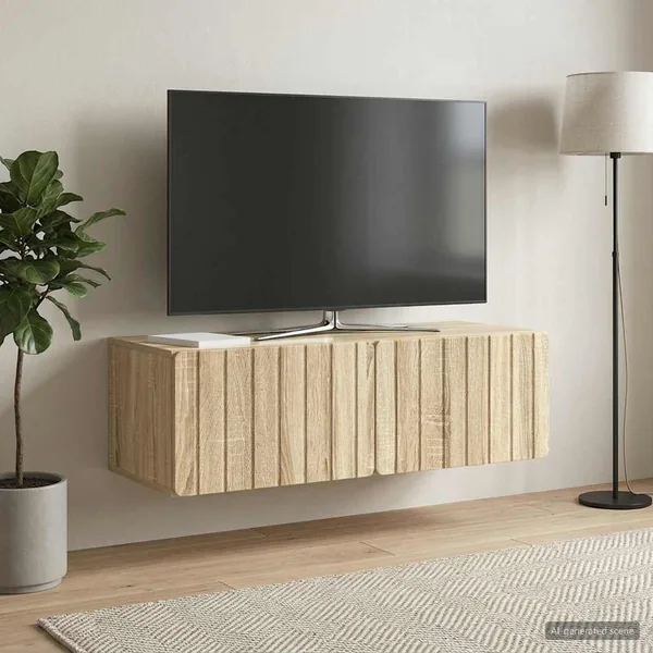 Meuble TV mural 98 x 41 x 30 cm Chêne Sonoma Bois d'ingénierie