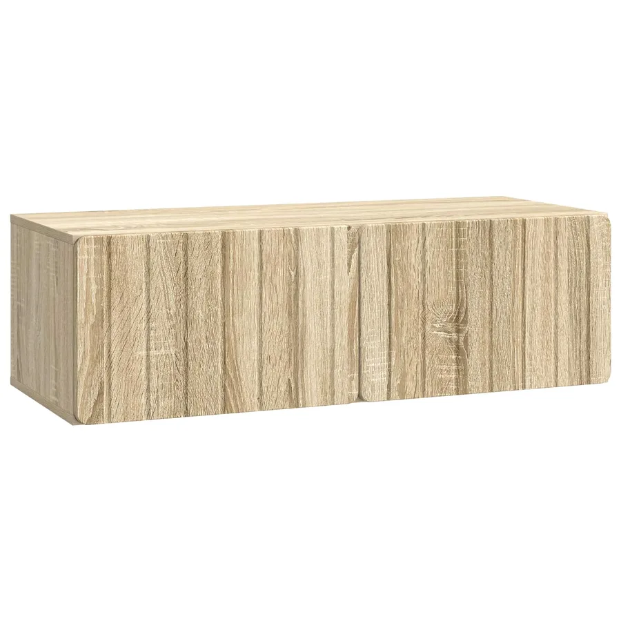 Meuble TV mural 98 x 41 x 30 cm Chêne Sonoma Bois d'ingénierie - 2