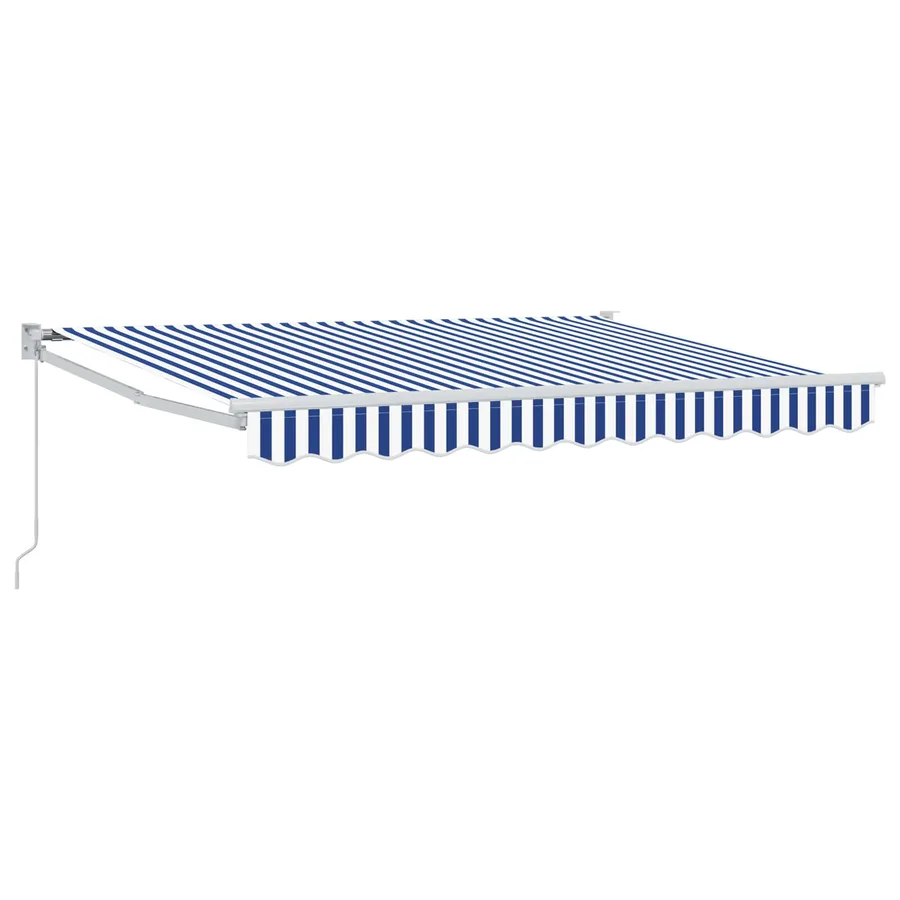 Auvent rétractable Bleu et Blanc 2,5 x 2 m - 2