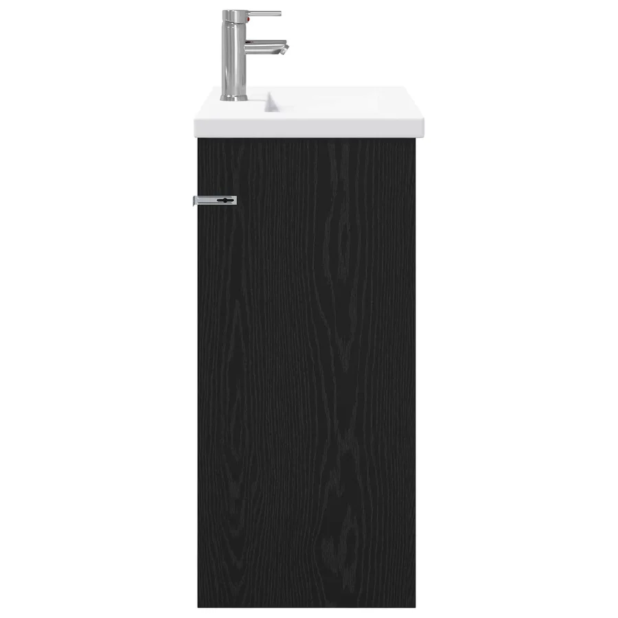 Ensemble de mobilier de salle de bain Chêne noir - 6