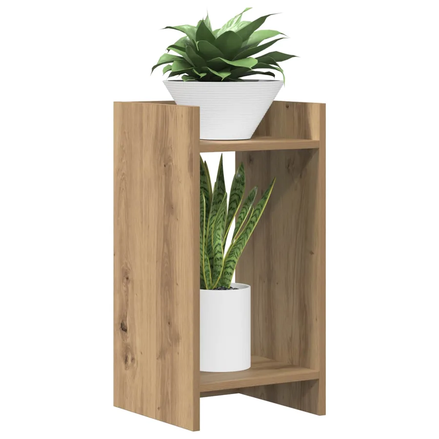 Support de Plante 2 pc Chêne Artisanal 30 x 30 x 60 cm - 3