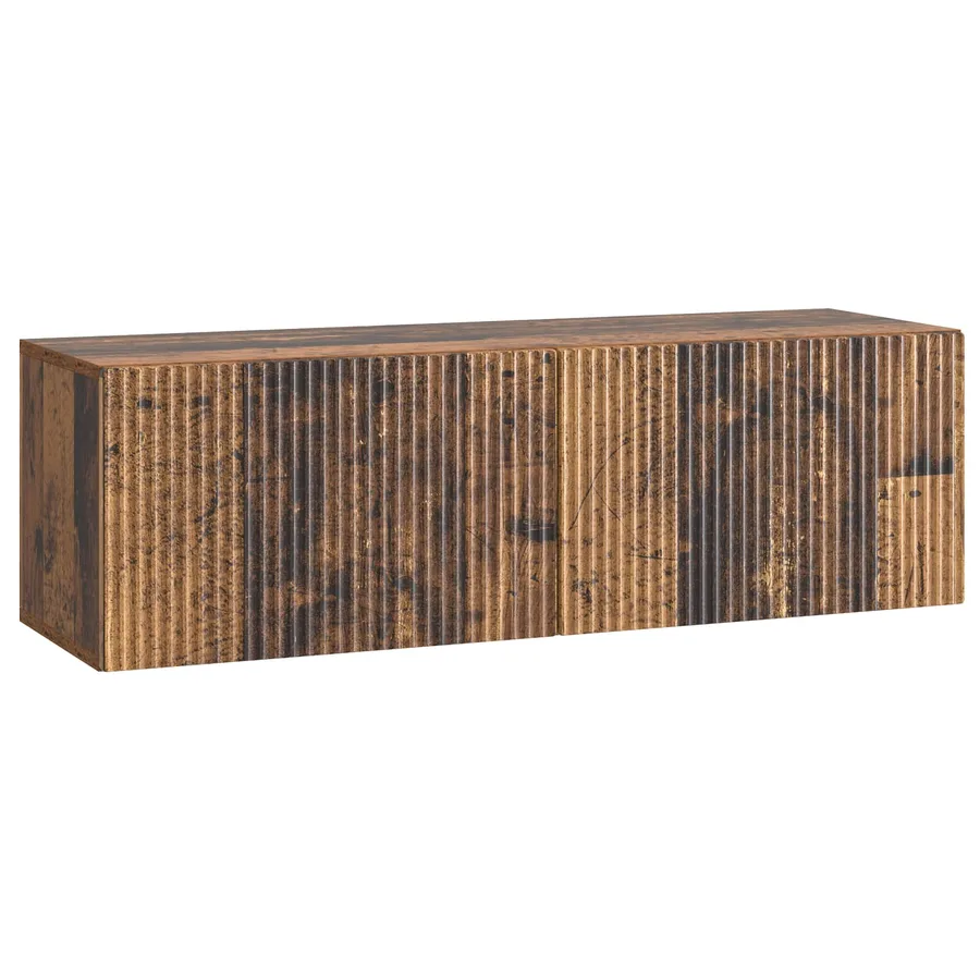 Meuble TV mural Bois ancien 98 x 31 x 30 cm Bois d'ingénierie - 2