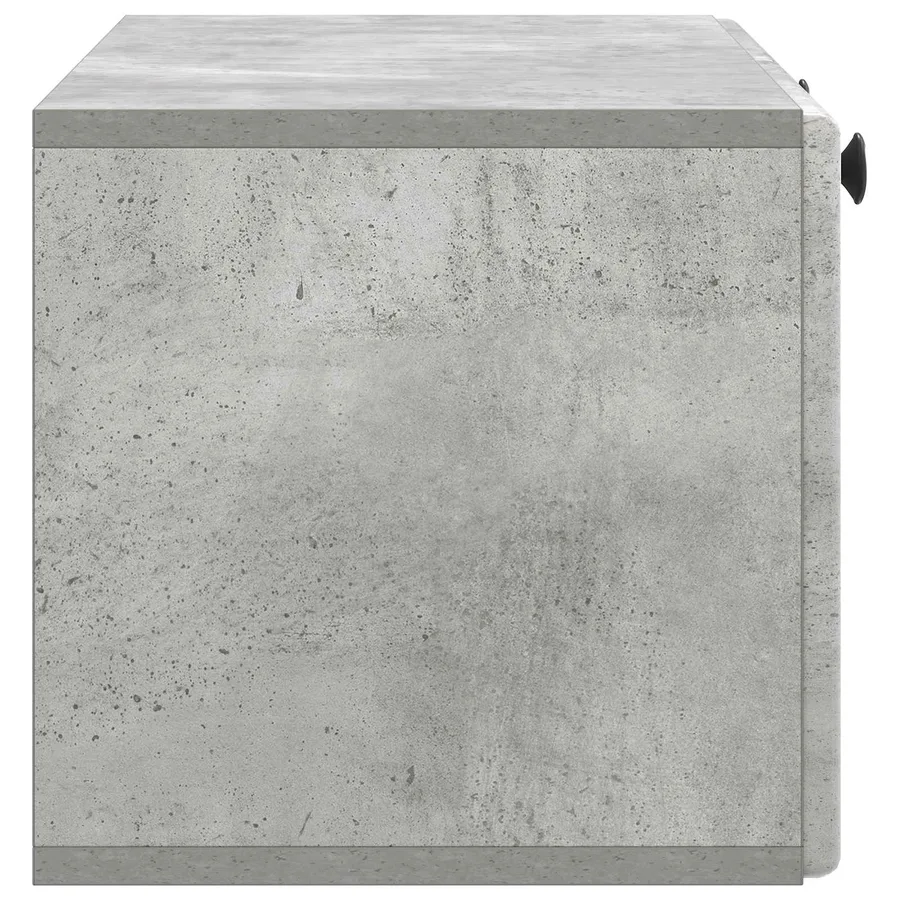 Meuble TV mural 78,5 x 31 x 30 cm Gris béton Bois d'ingénierie - 7