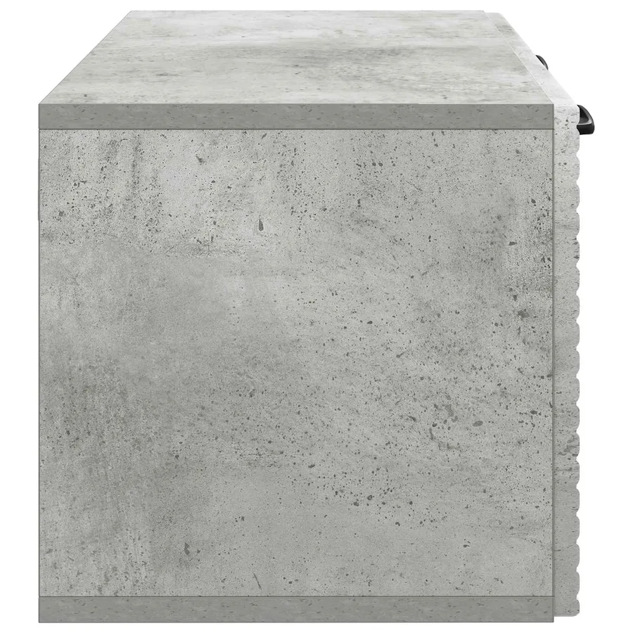 Meuble TV mural Gris béton 59,5 x 31 x 30 cm Bois d'ingénierie - 7