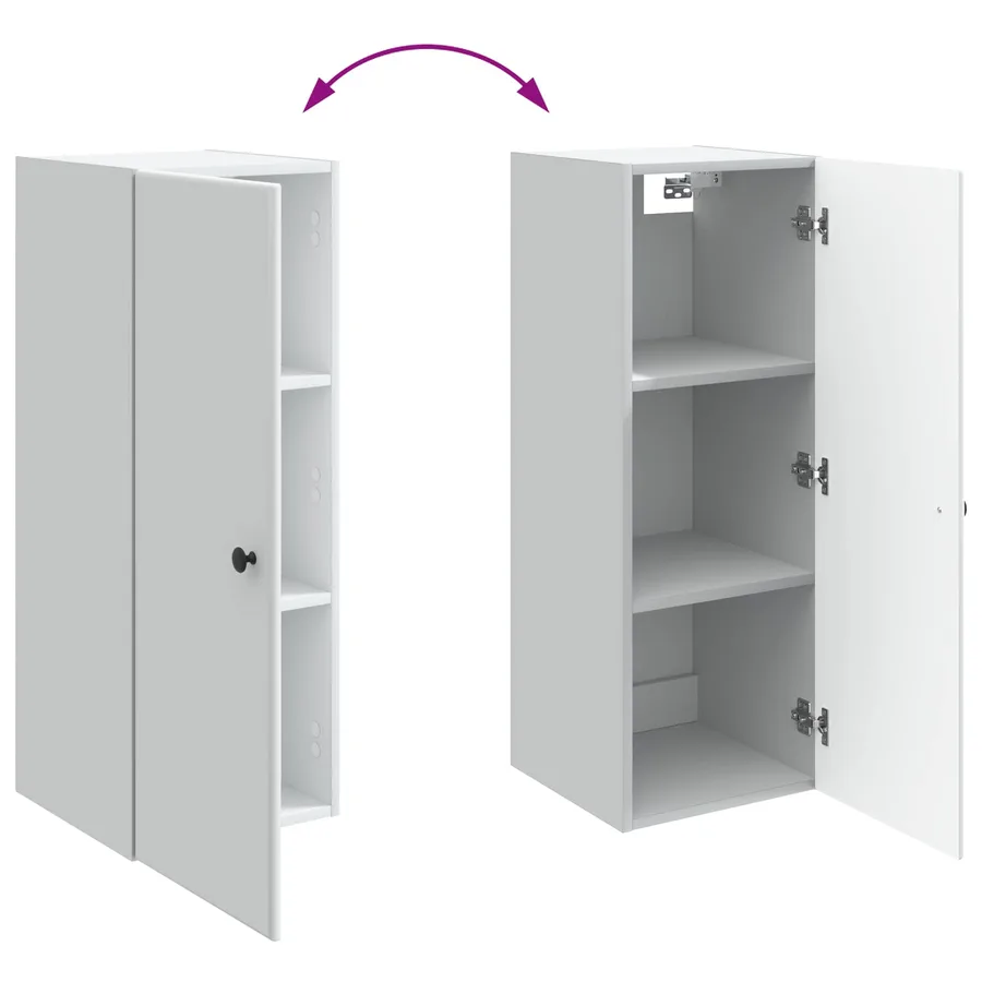 Armoire Murale Blanc 33 x 34,5 x 90 cm Bois d'ingénierie - 8