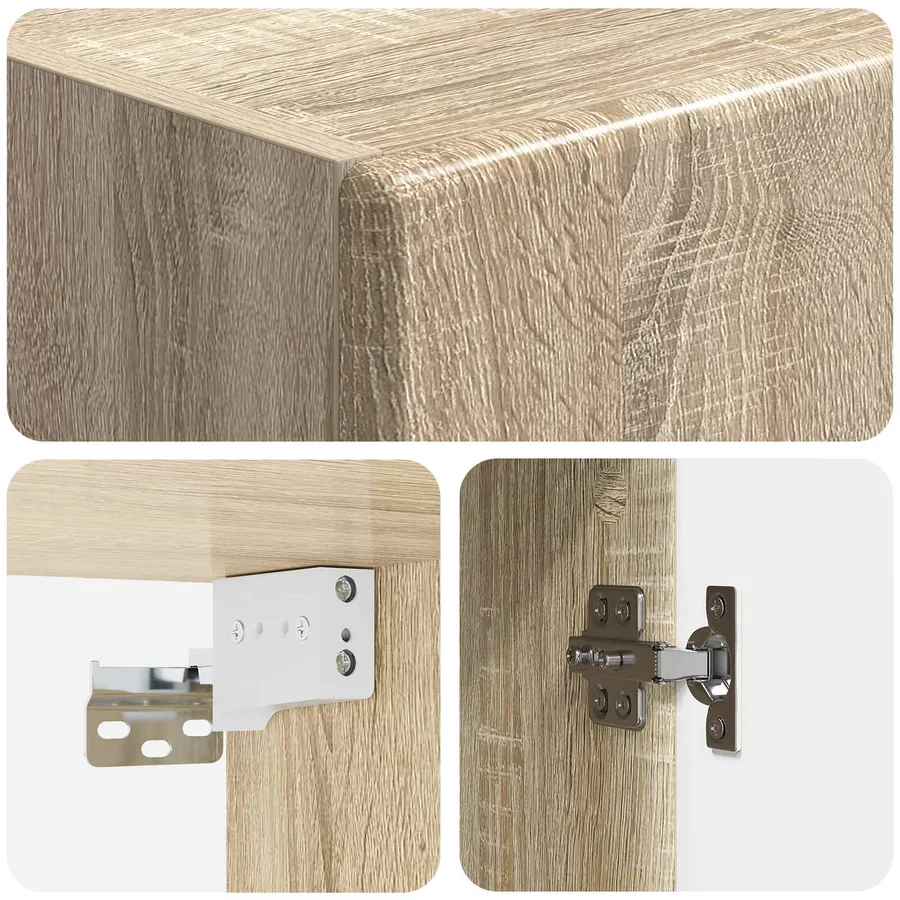 Armoire Murale Chêne Sonoma 33 x 34,5 x 90 cm Bois d'ingénierie - 7