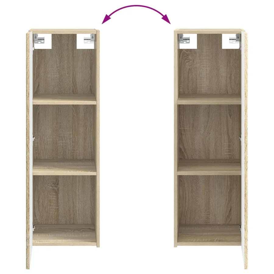 Ensemble de mobilier de salle de bain 4 pcs Chêne Sonoma - 8