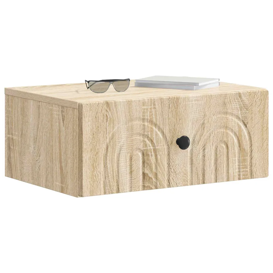 Cabinet de chevet mural Chêne Sonoma 49 x 34,5 x 20 cm - 3