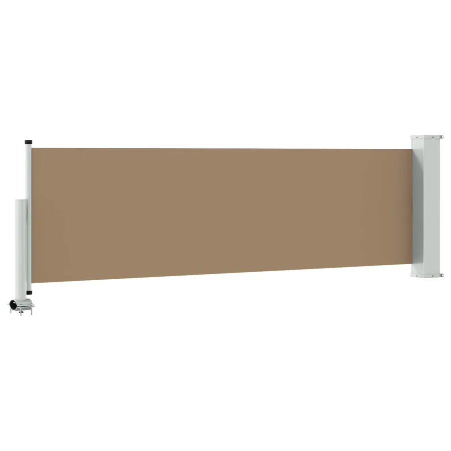 Auvent latéral 100 x 300 cm 100% polyester fer acier - 5