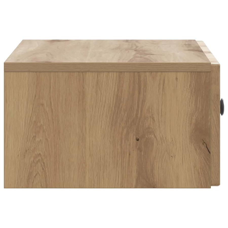 Cabinet de chevet mural Chêne artisanal 49 x 34,5 x 20 cm - 6