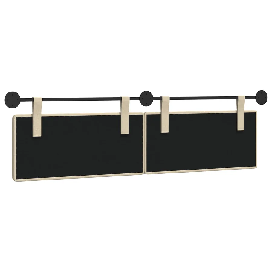 Tête de lit suspendue Crème Tissu - 7