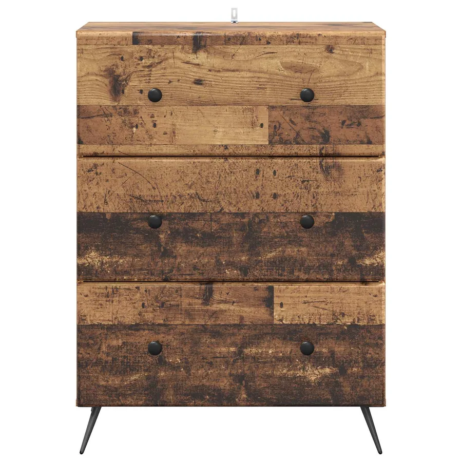 Armoire à tiroirs Bois ancien 66 x 34,5 x 90 cm - 6