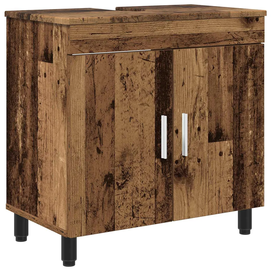 Unité de vanité de salle de bain Bois ancien 60 x 35 x 60 cm - 2