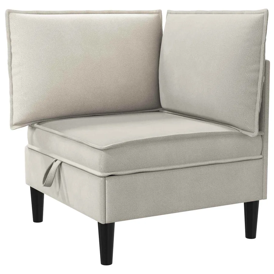 Ensemble de meubles pour le salon 6 pcs Avoine Tissu - 4