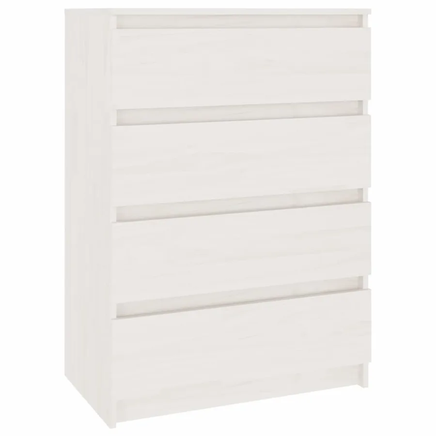 Armoires latérales 3 pcs blanc Bois de pin massif - 7