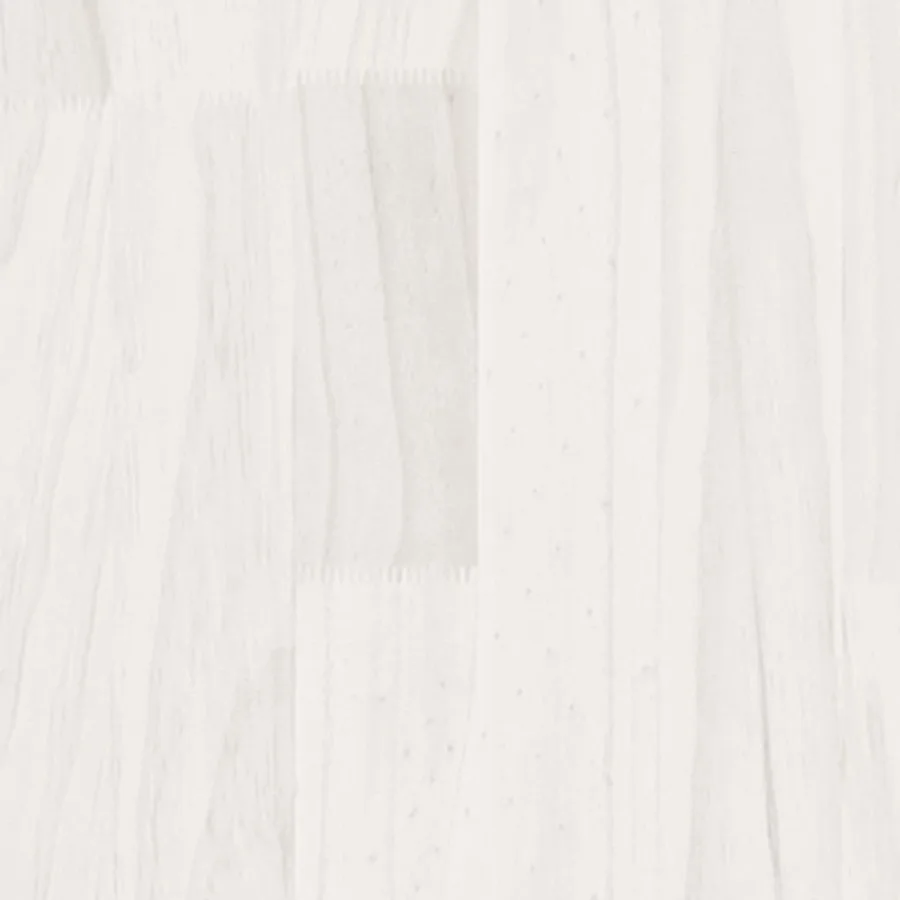 Armoires latérales 3 pcs blanc Bois de pin massif - 8