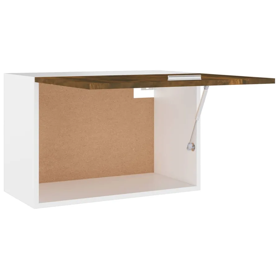 Armoire suspendue "Lyon" Chêne fumé 60 x 31 x 40 cm Bois d'ingénierie - 7